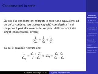 appunti sui condensatori 13 320